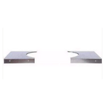 Primo Primo Side Shelves, Stainless Steel for Oval XL & LG Cart PG00368