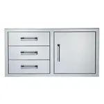 Primo Primo 42"W x 22"H Single Door with Triple Drawer