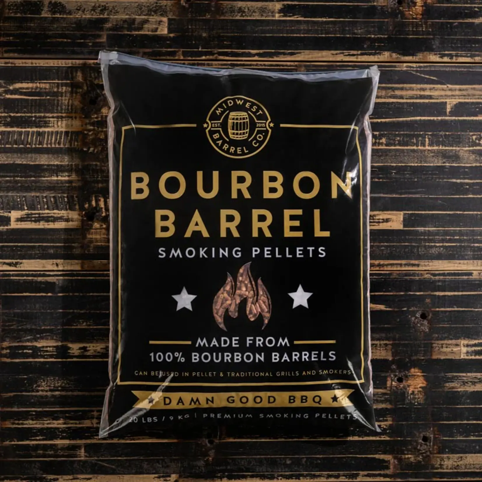 Bourban Barrel Bourbon Barrel Pellets, 20lbs