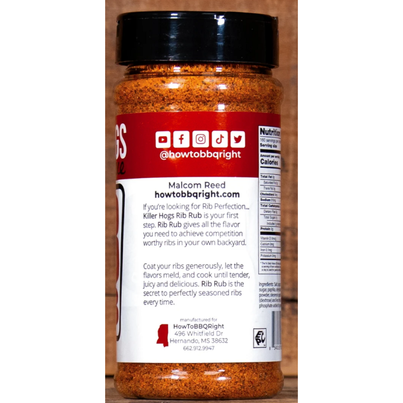 Killer Hogs Barbecue Killer Hogs Rib Rub