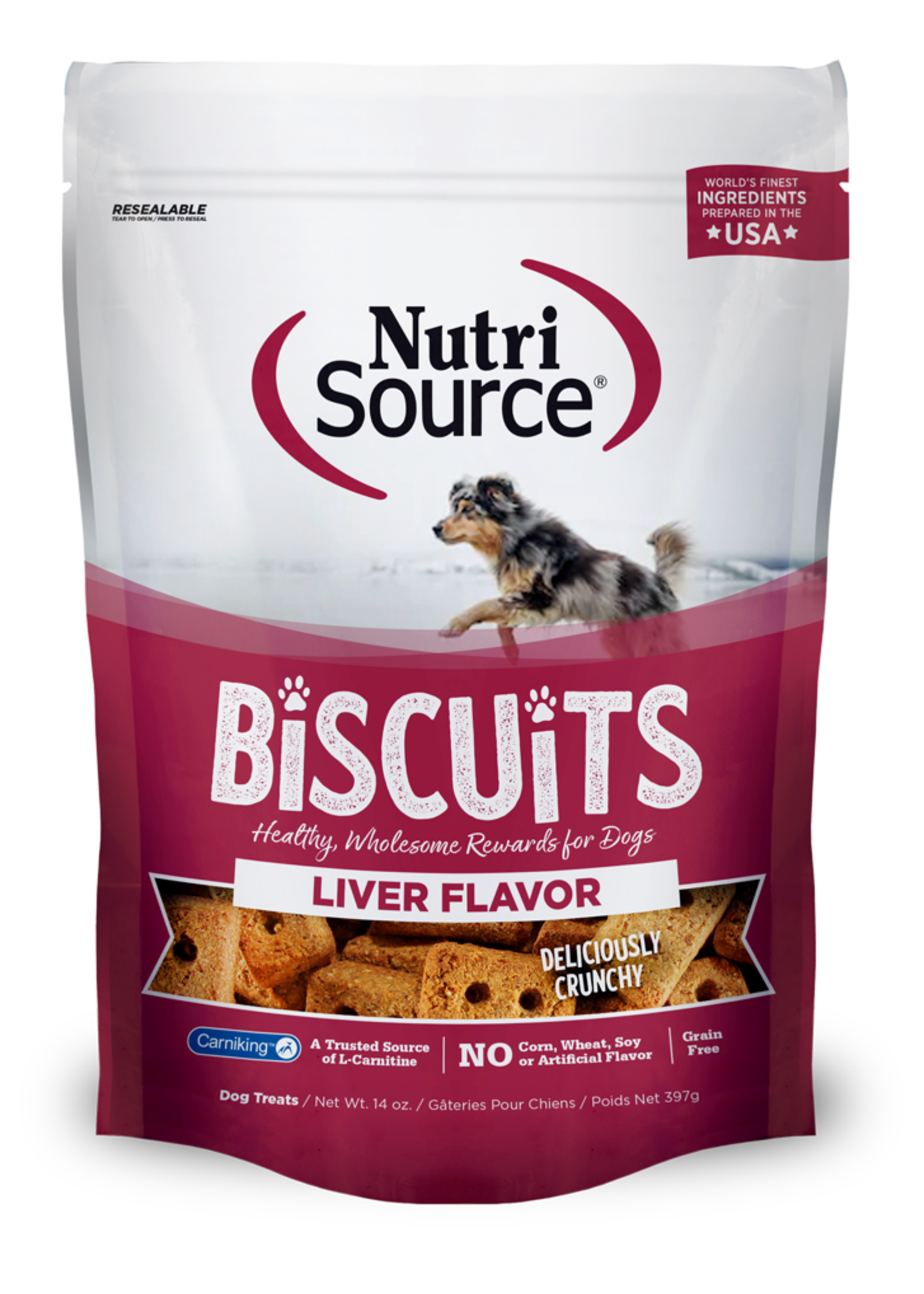 Nutrisource Grain Free Liver Biscuit 14 oz