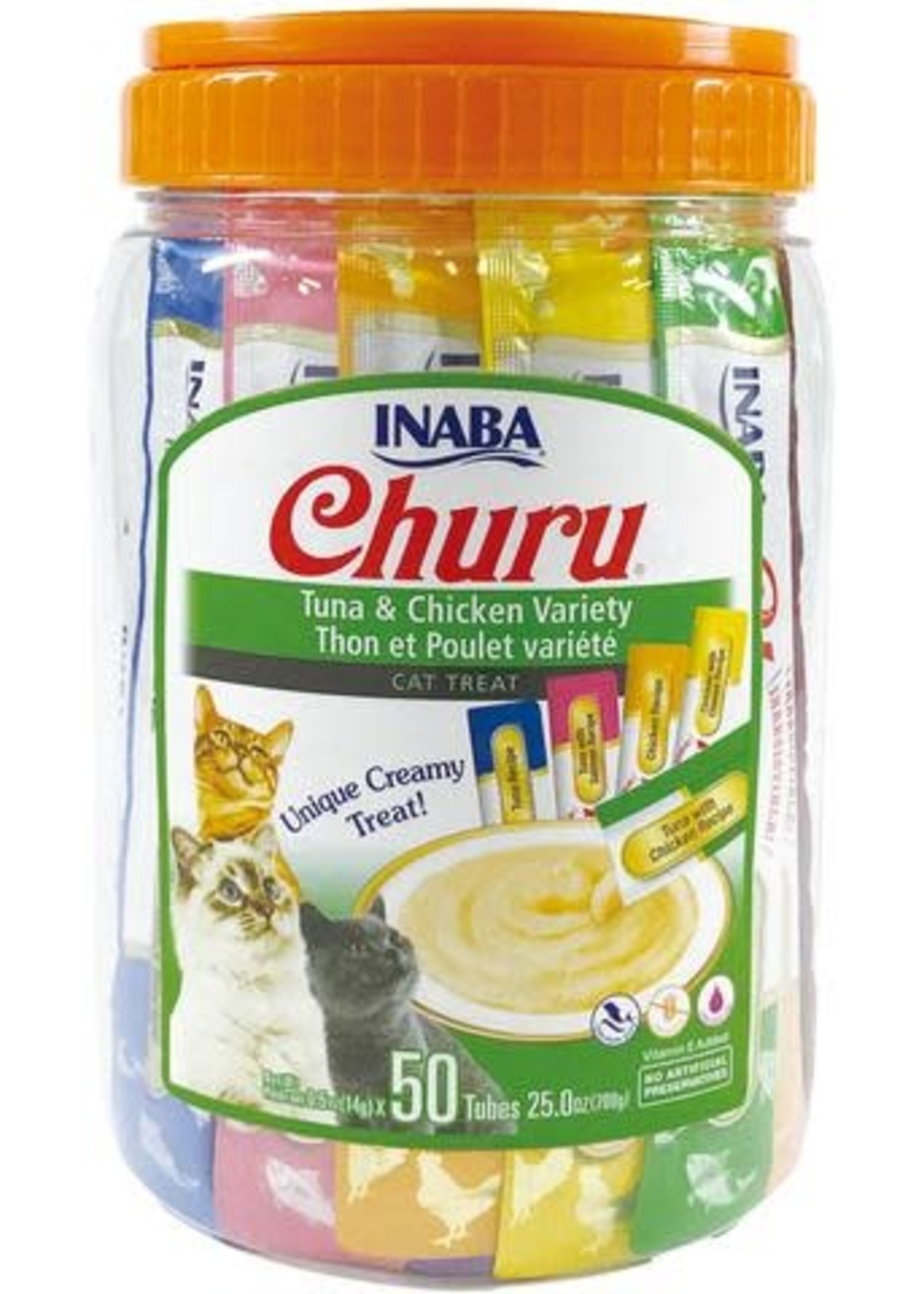 Inaba Churu Purees Tuna & Chicken Variety 50 ct