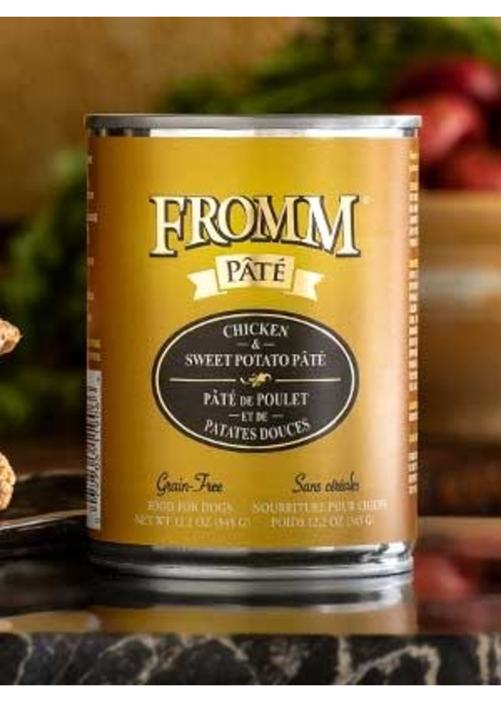 Fromm Family Grain Free Chicken & Sweet Potato Pate' 12.2 oz