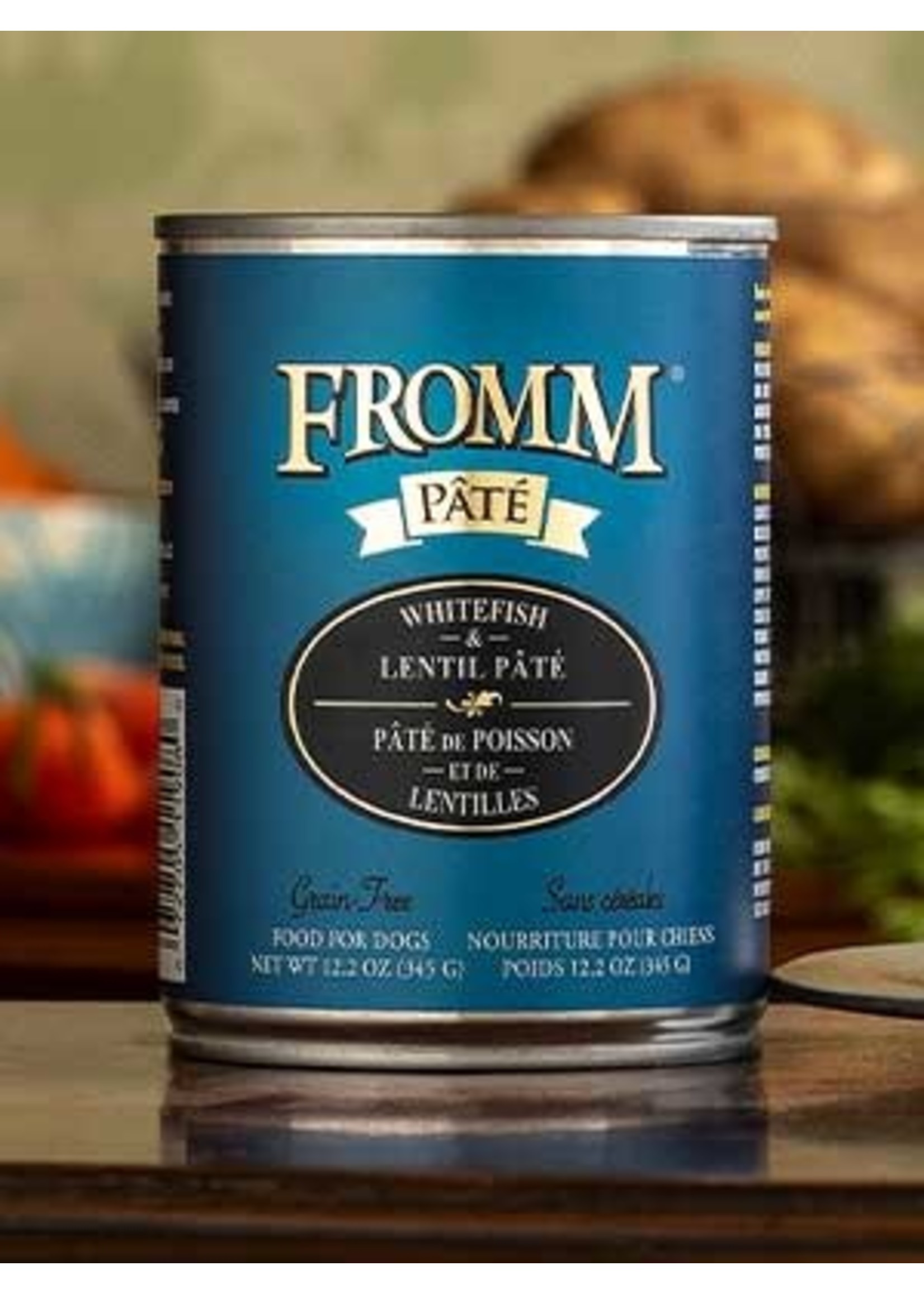 Fromm Family Grain Free Whitefish & Lentil Pate' 12.2 oz