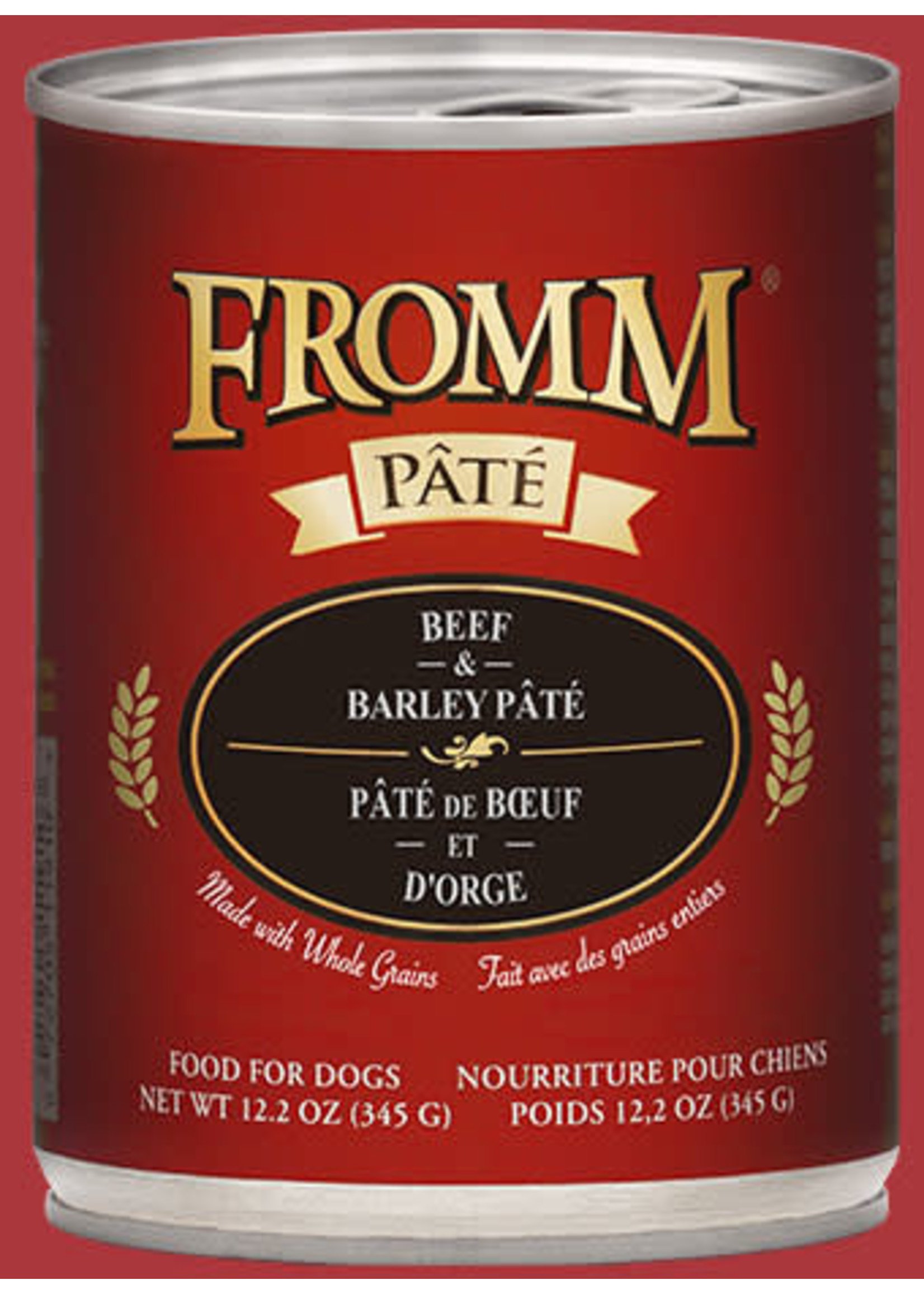 Fromm Family Beef & Barley Pate' 12.2 oz