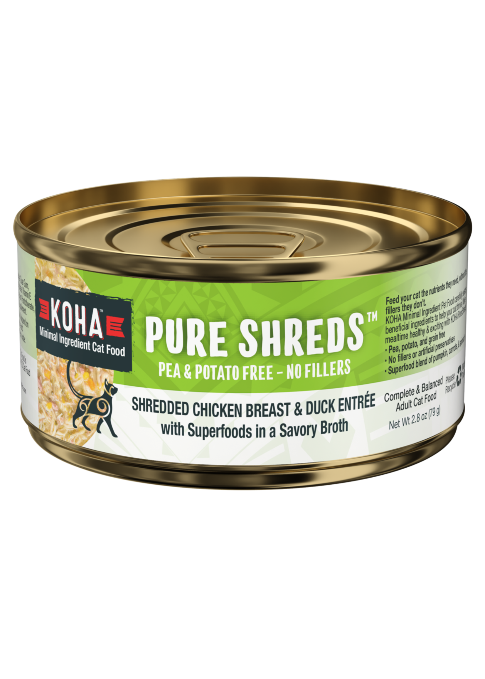 Koha Pure Shreds Shredded Chicken Breast & Duck Entree 5.5 oz