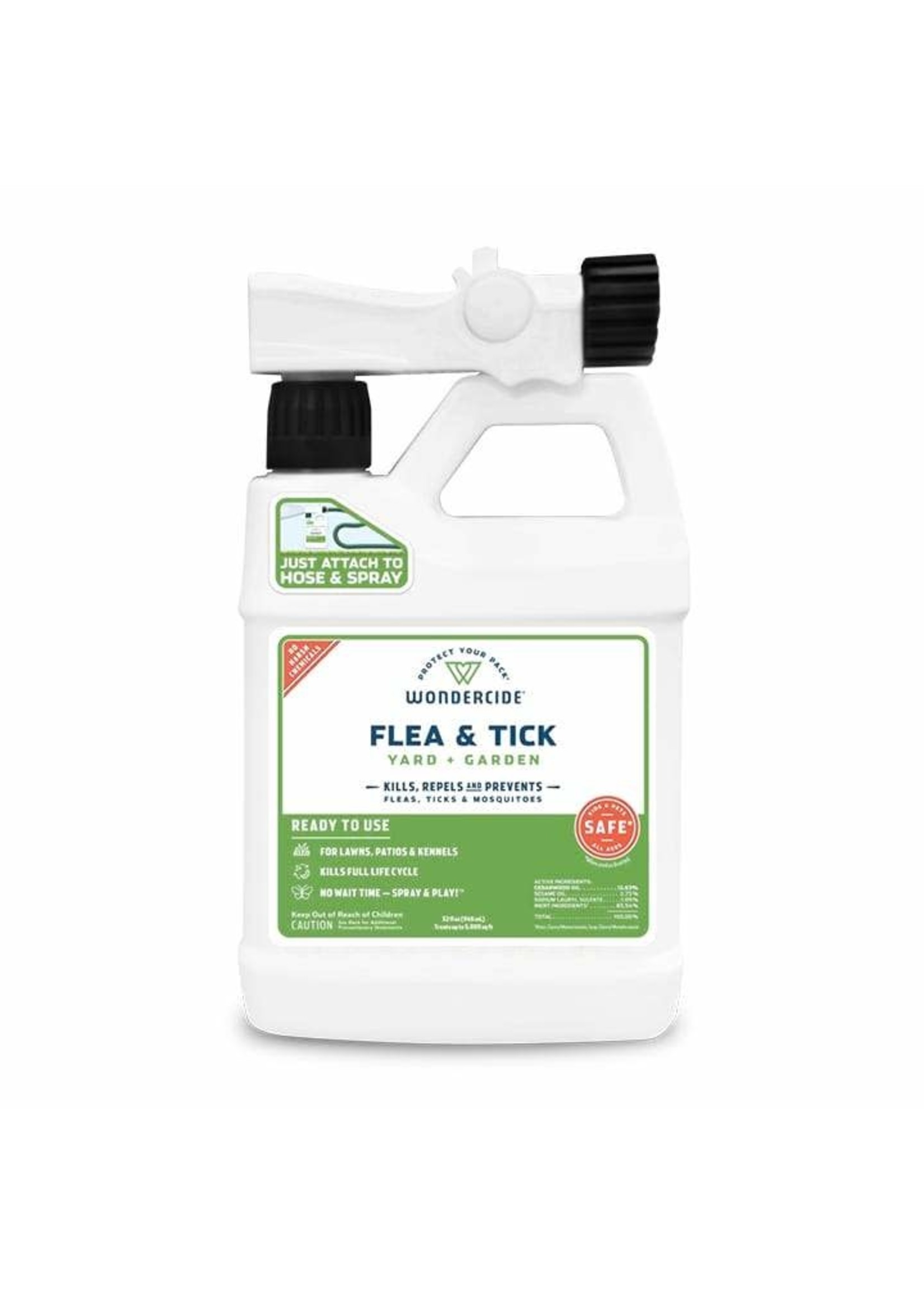 Wondercide Ready-to-Use Flea & Tick Spray for Yard + Garden with Natural Essential Oils 32 oz