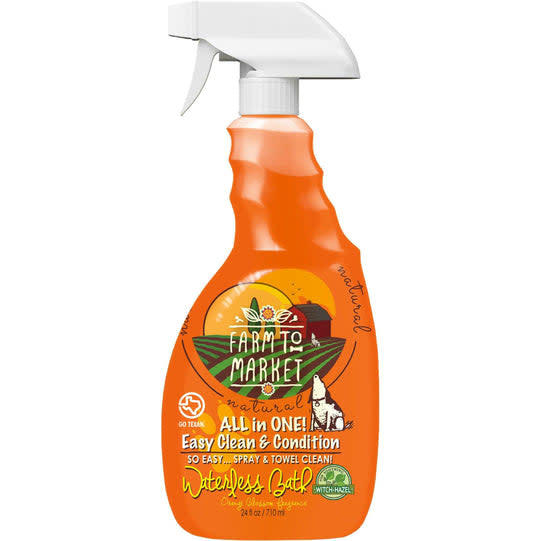 Farm To Market All in One! Easy Clean & Condition Waterless Bath 24 oz Fuzzy Buttz Pet Supply