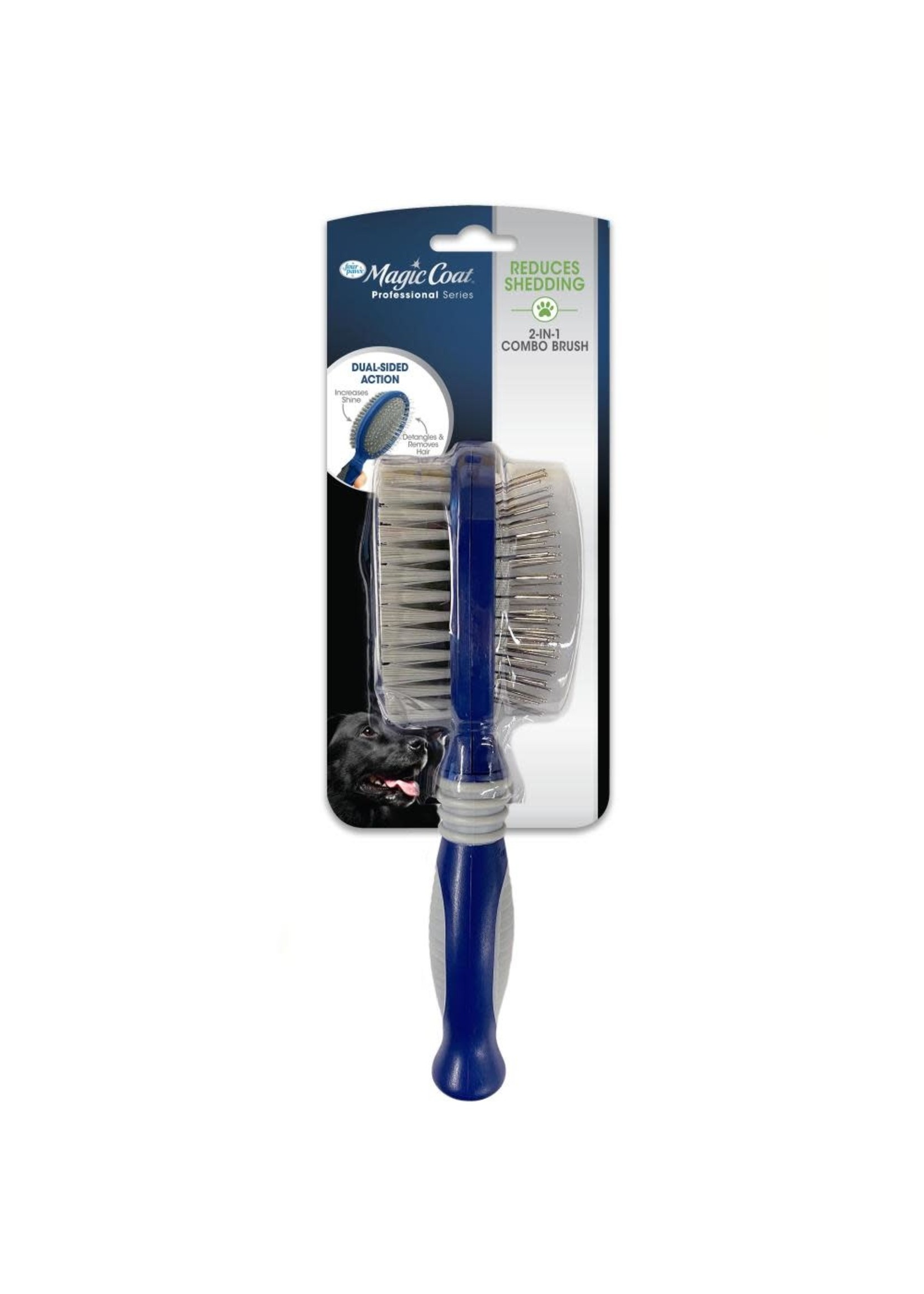 Four Paws Magic Coat Professional Series 2-in-1 Combo Pin and Bristle Brush