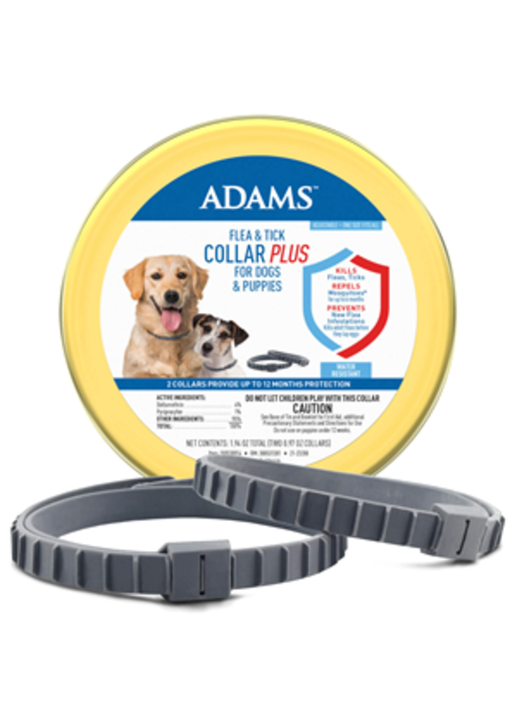 Adams Plus Flea & Tick Dog Collar Plus 2 pk