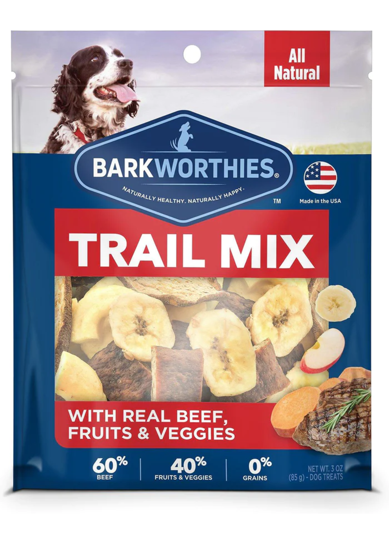 Barkworthies Trail Mix Beef 3 oz