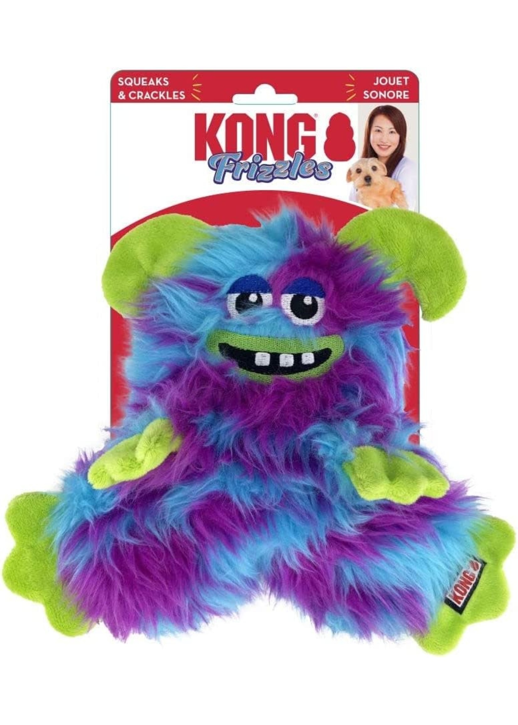 Kong Kong Frizzles Plush Monster