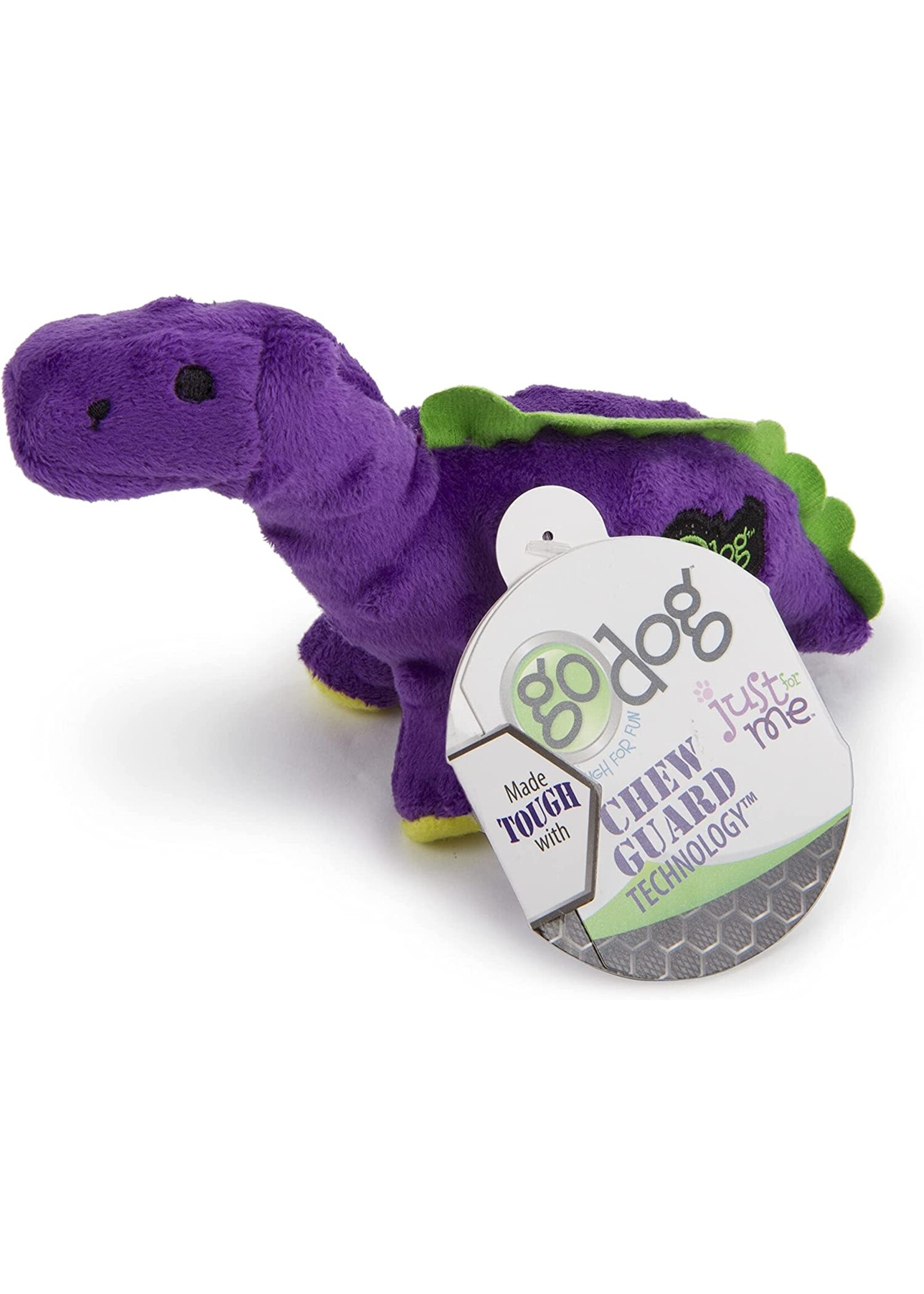 goDog Bruto Dino Purple Just For Me Extra Small Dog Toy