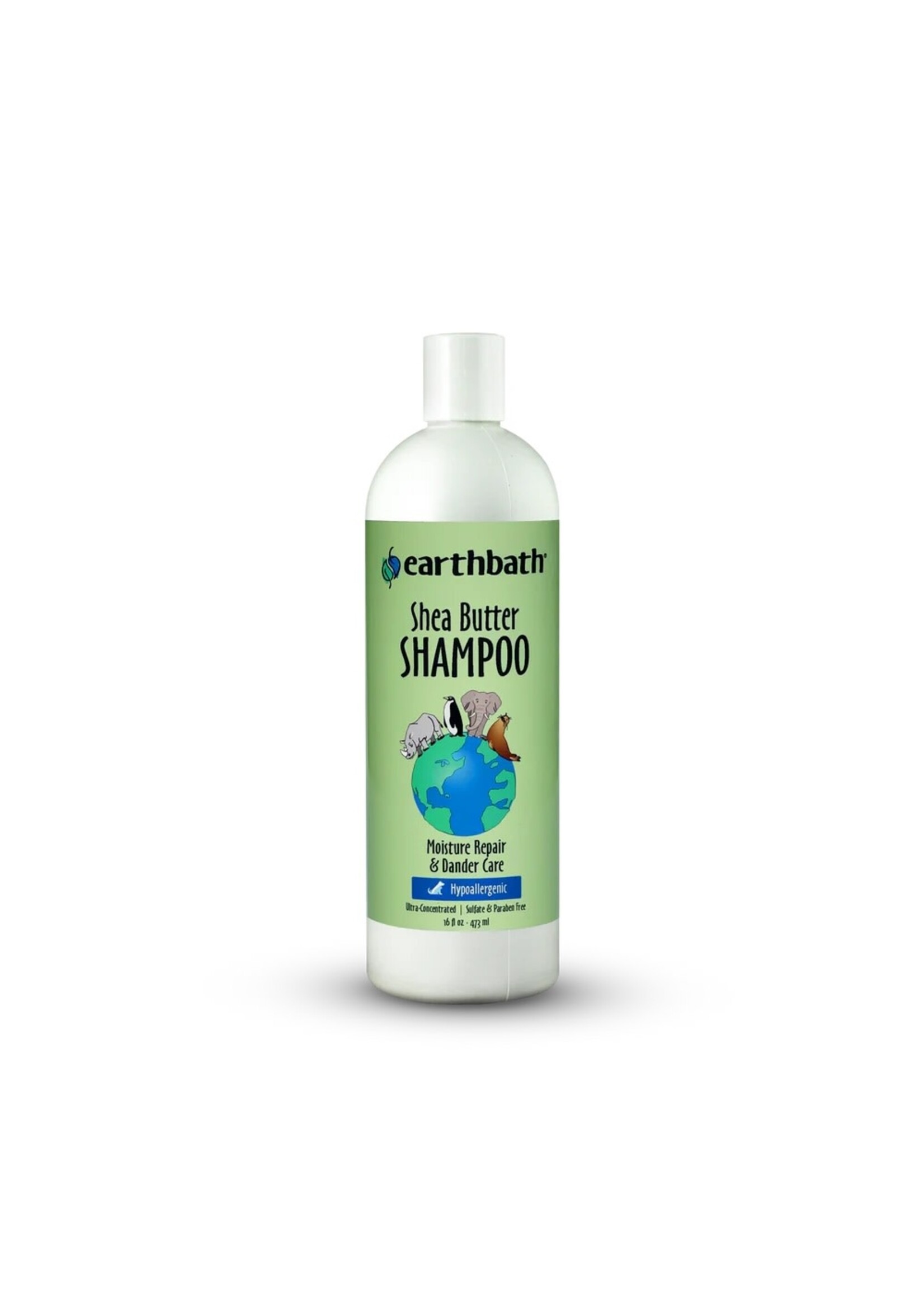Earthbath Hypoallergenic Shea Butter Moisture Repair & Dander Care Shampoo 16 oz