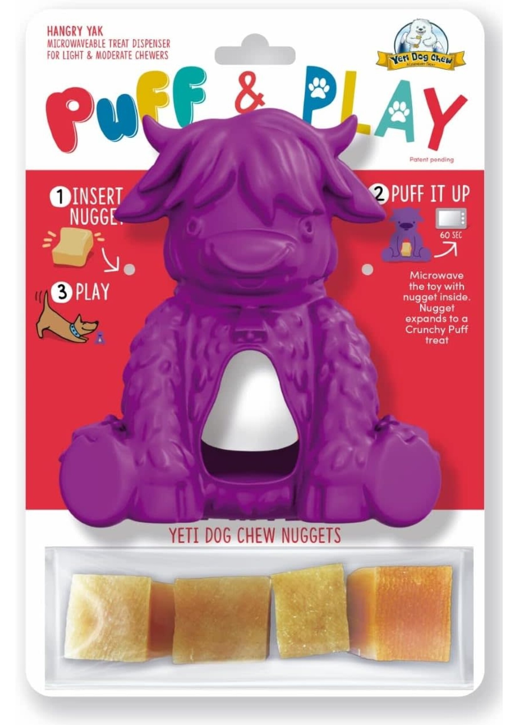 Yeti Yeti Hangry Yak Puff & Play Toy Purple