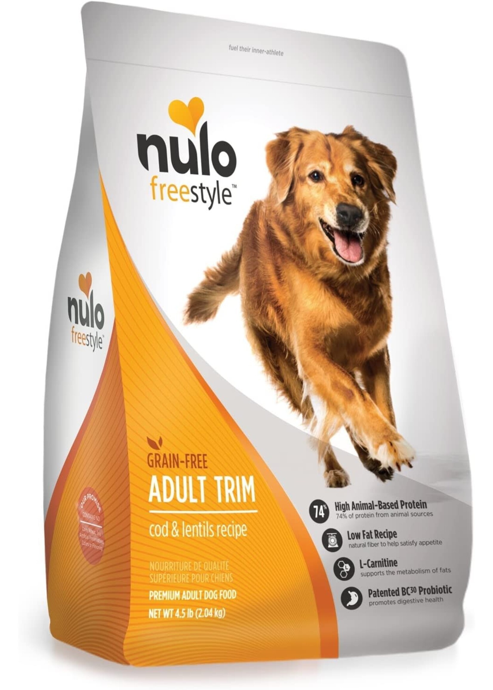 Nulo FreeStyle Cod & Lentils Recipe Weight Management Adult Trim Dog Food 4.5 lb