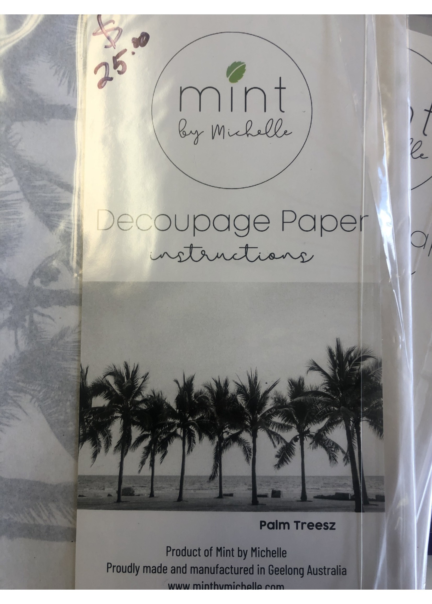 Mint by Michelle Palm Trees  Decoupage Mint by Michelle