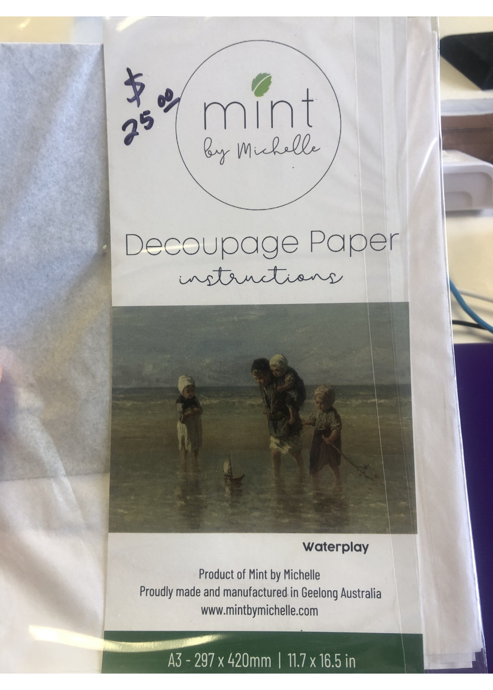 Mint by Michelle Waterplay Decoupage Mint by Michelle