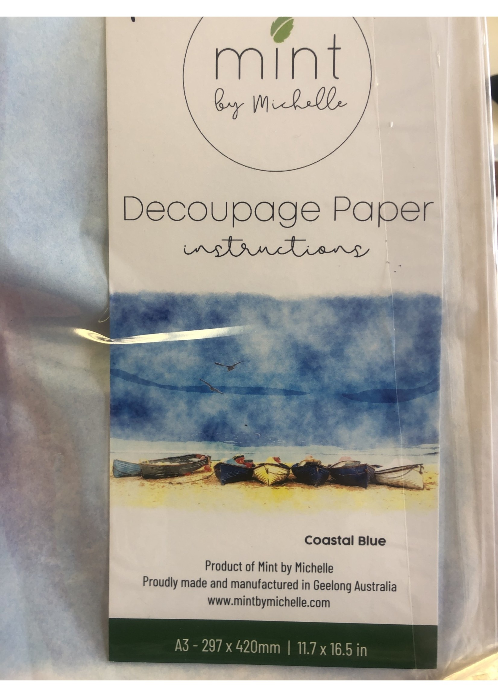 Mint by Michelle Coastal Blue  Decoupage Mint by Michelle