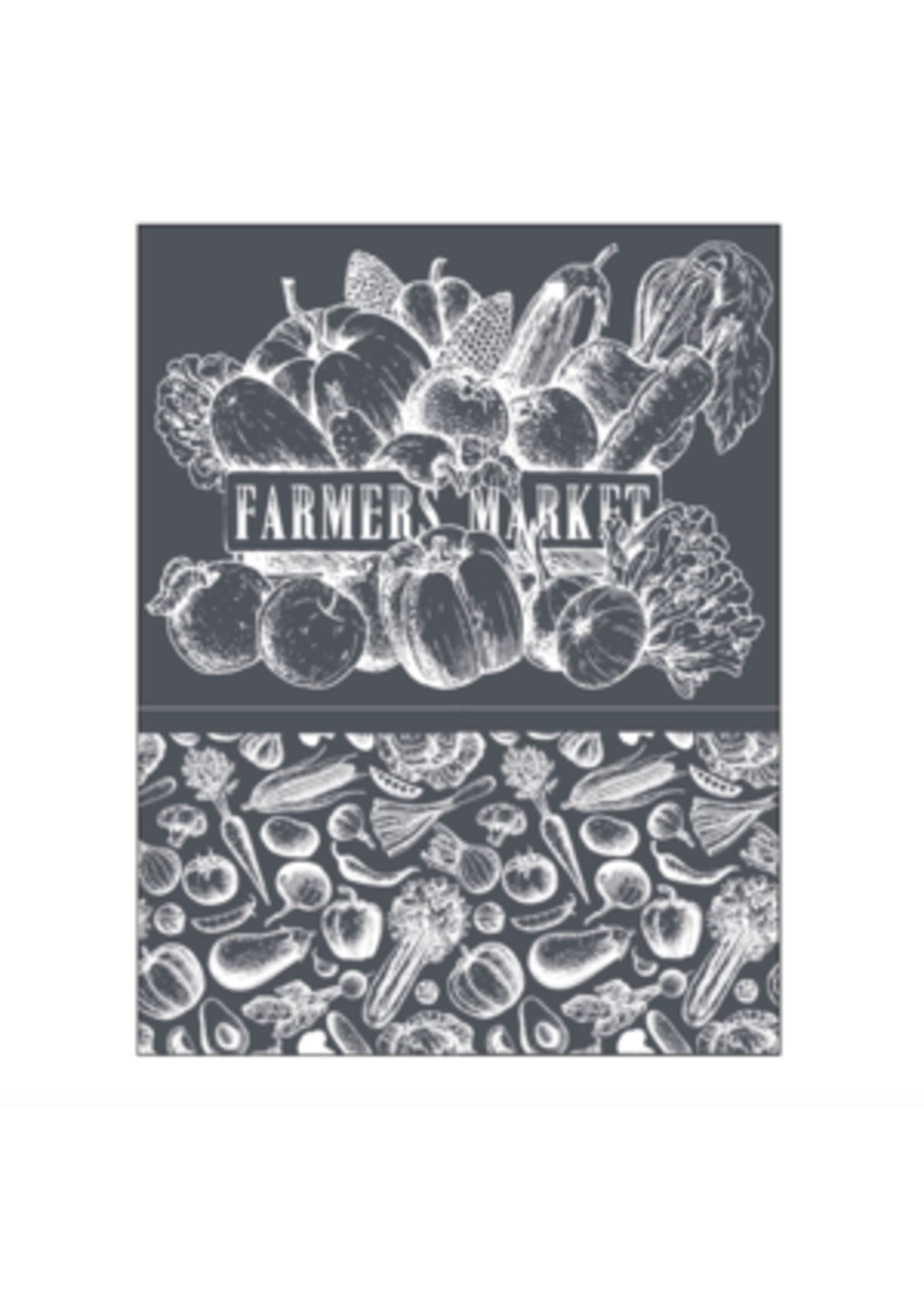 A Maker’s Studio Farmers Market Mesh Stencil 631
