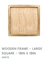 A Maker’s Studio Wooden Frame 18x18  172