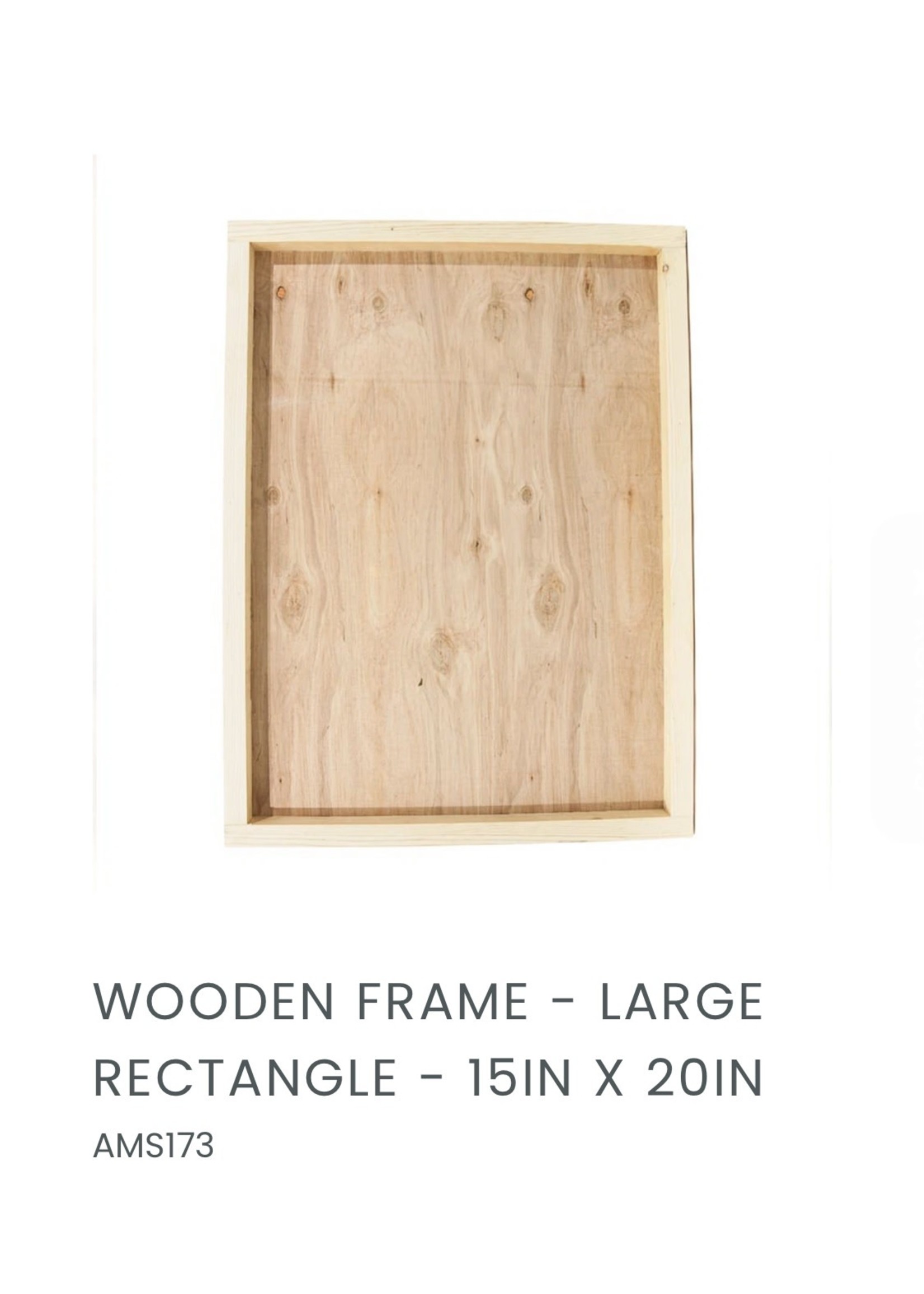 A Maker’s Studio Wooden Frame 15x20  172
