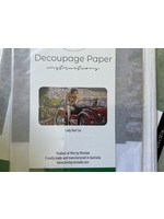 Mint by Michelle Lady red car decoupage