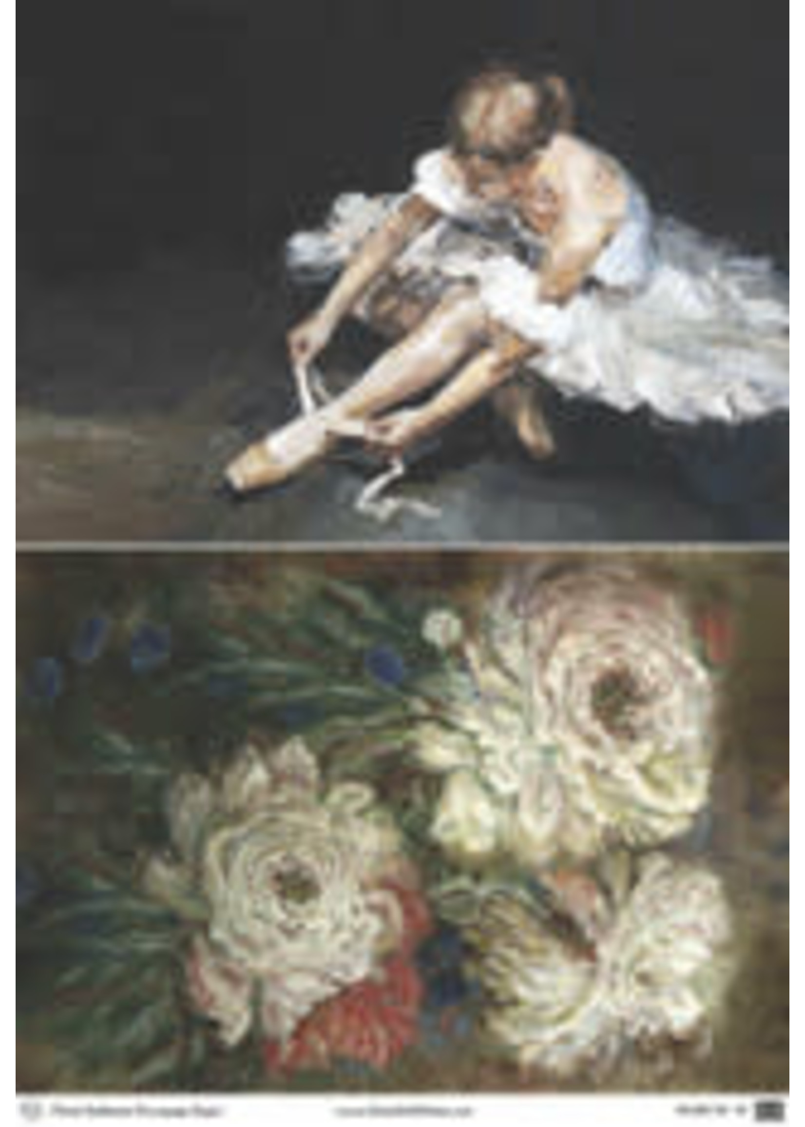 Dixie Belle Decoupage & Stencils Floral ballerina decoupage