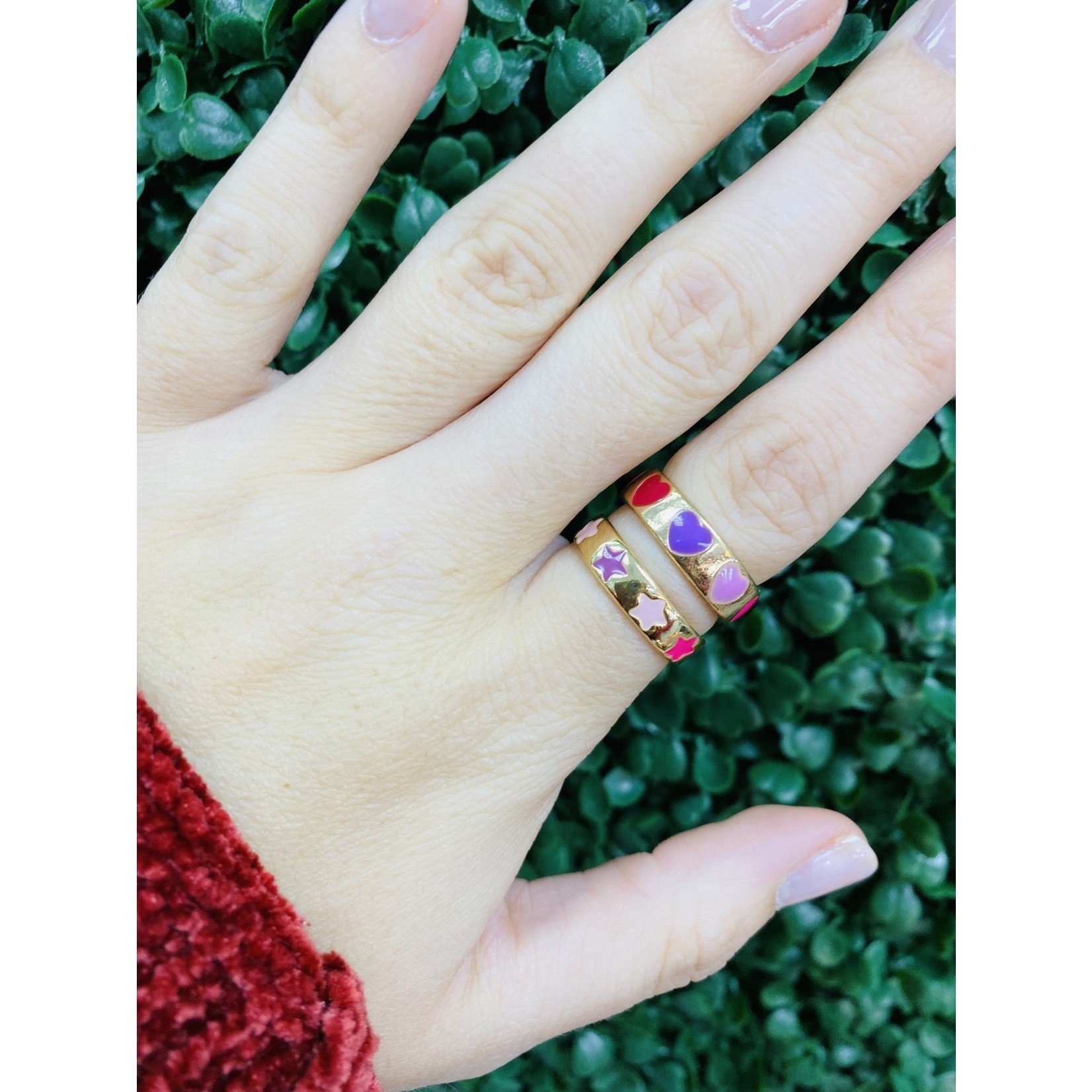 Lauren Kenzie 14 K Gold Plated Colorful Ring