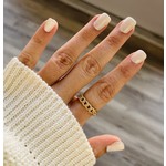 Lauren Kenzie 24 K Gold Plated Darby Ring - Adjustable