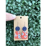 Southern Charm Trading Co. Navy & Red Flower Corkies