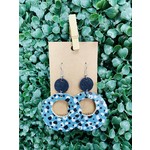 Southern Charm Trading Co. Black/Teal/White Dots Double O Corkies