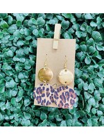 Southern Charm Trading Co. Gold & Metallic Gold Leopard Double Corkies