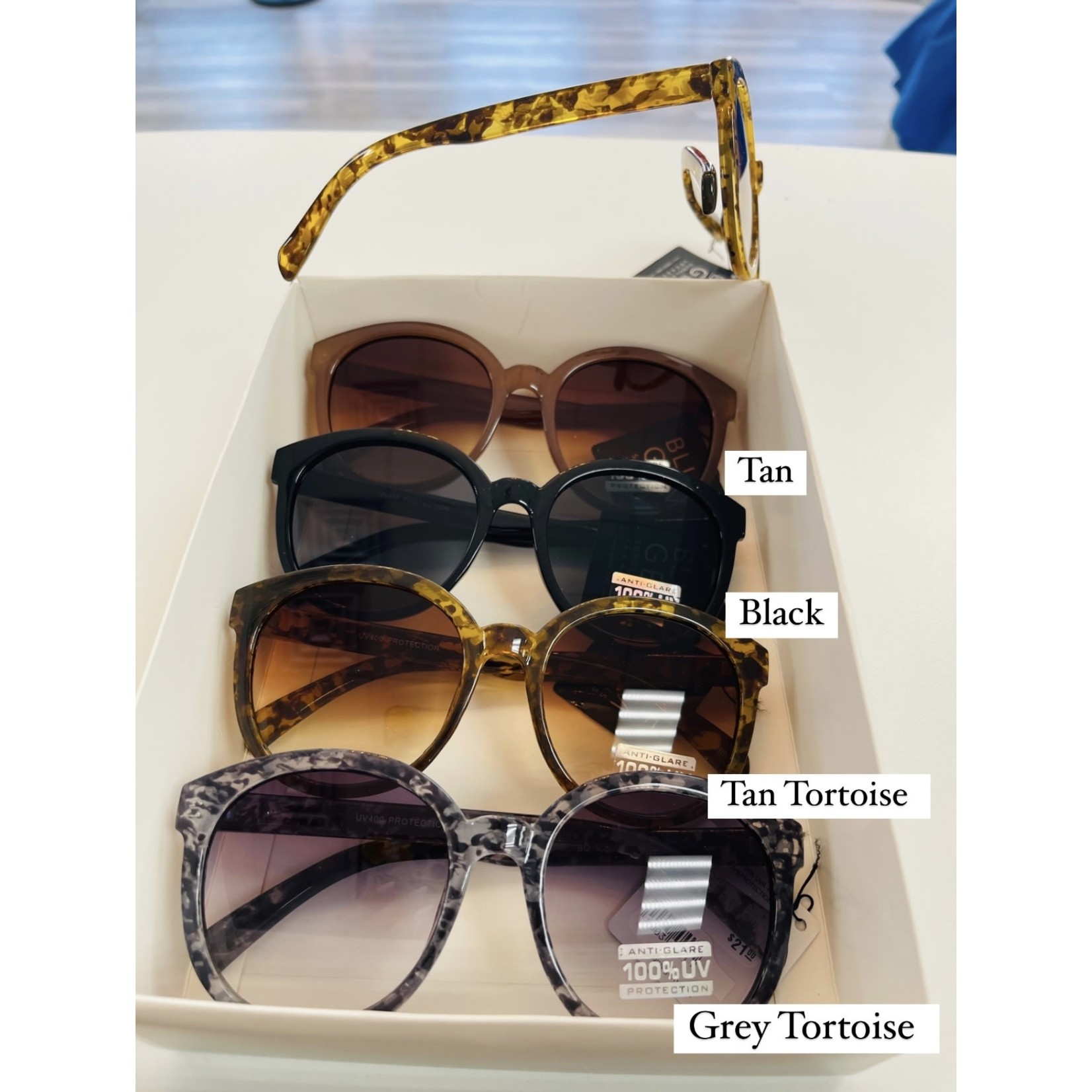 Blue Gem Rose Collection Sunglasses