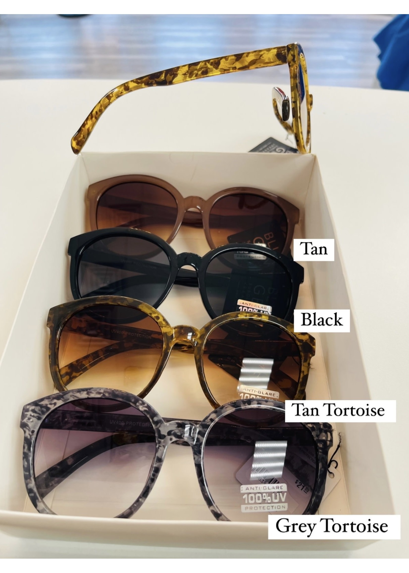 Blue Gem Rose Collection Sunglasses