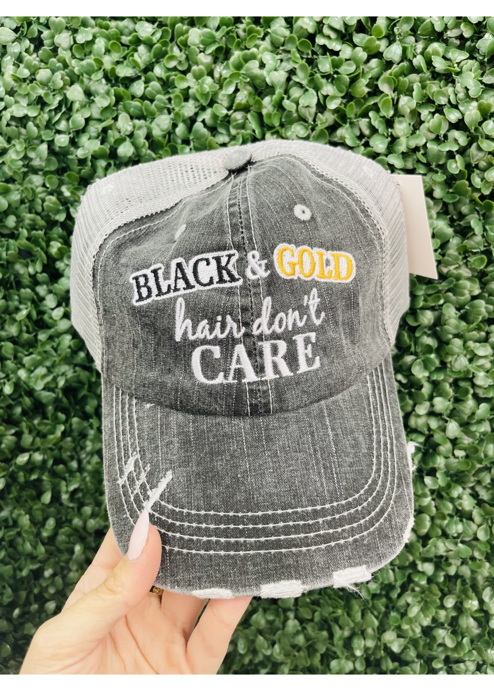 Katydid Black & Gold Hair Don't Care Hat