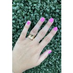 Lauren Kenzie 24K Gold Plated Adjustable McKenna Ring
