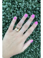 Lauren Kenzie 24K Gold Plated Adjustable McKenna Ring