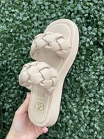 Miami Shoe Braided Sandals - Nude