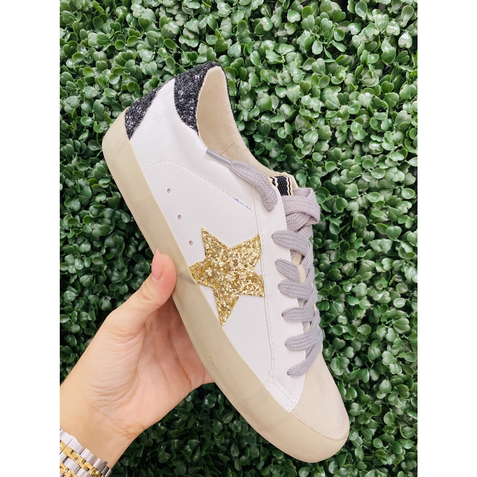 SHUSHOP Pamela Star Sneakers - White