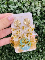 Taylor Shaye Designs Double Flake Acrylic Oval Drops