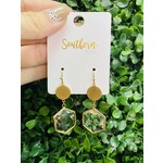 Southern Seoul Faceted Hexagon Stone Drops