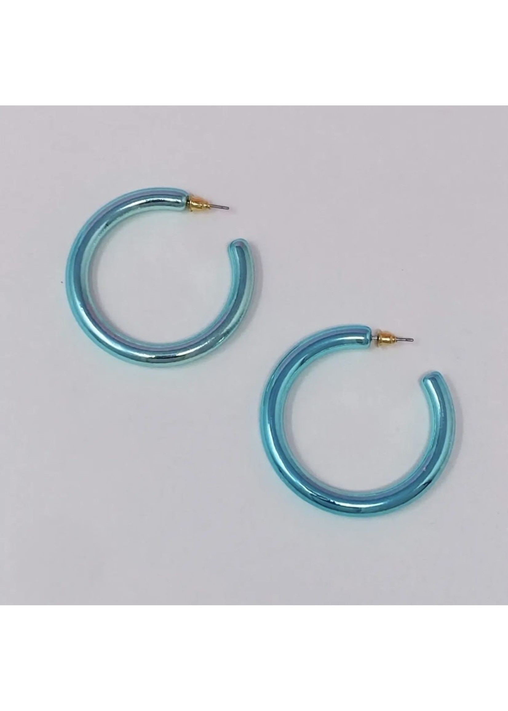 Ellison+Young Colored Tube Hoop Earrings