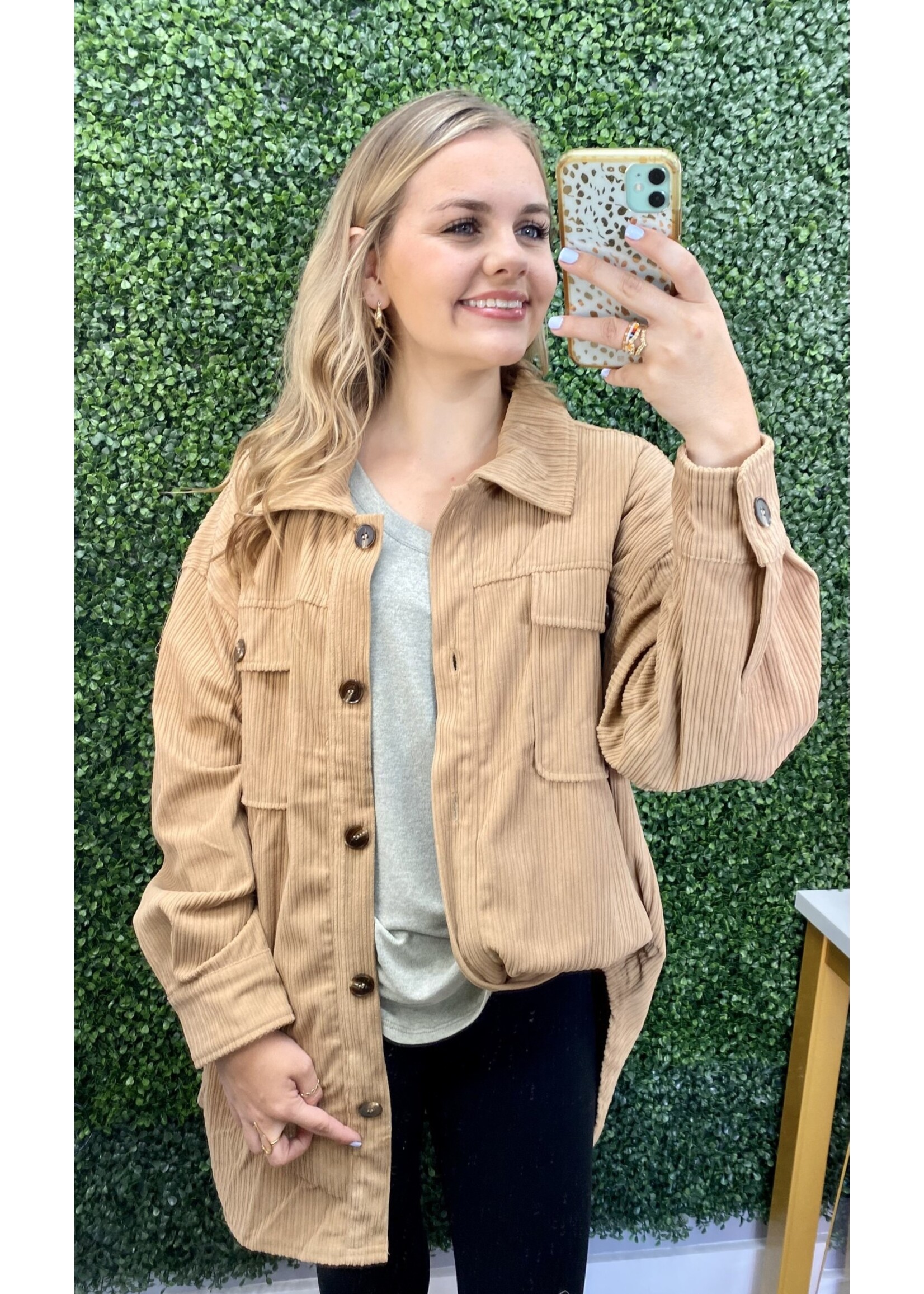 Button Up Corduroy Jacket