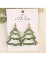 Clay Christmas Earrings