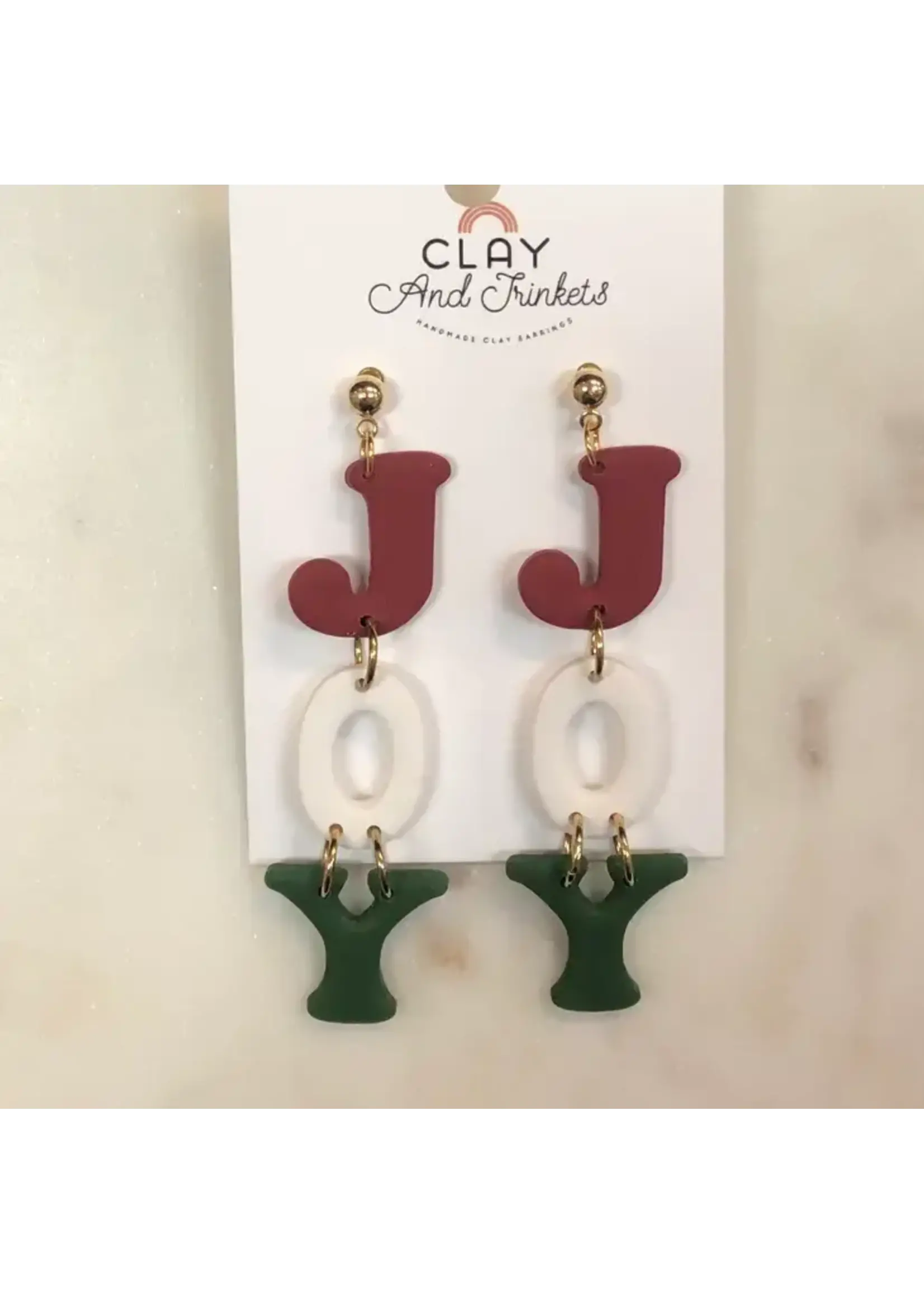 Clay Christmas Earrings