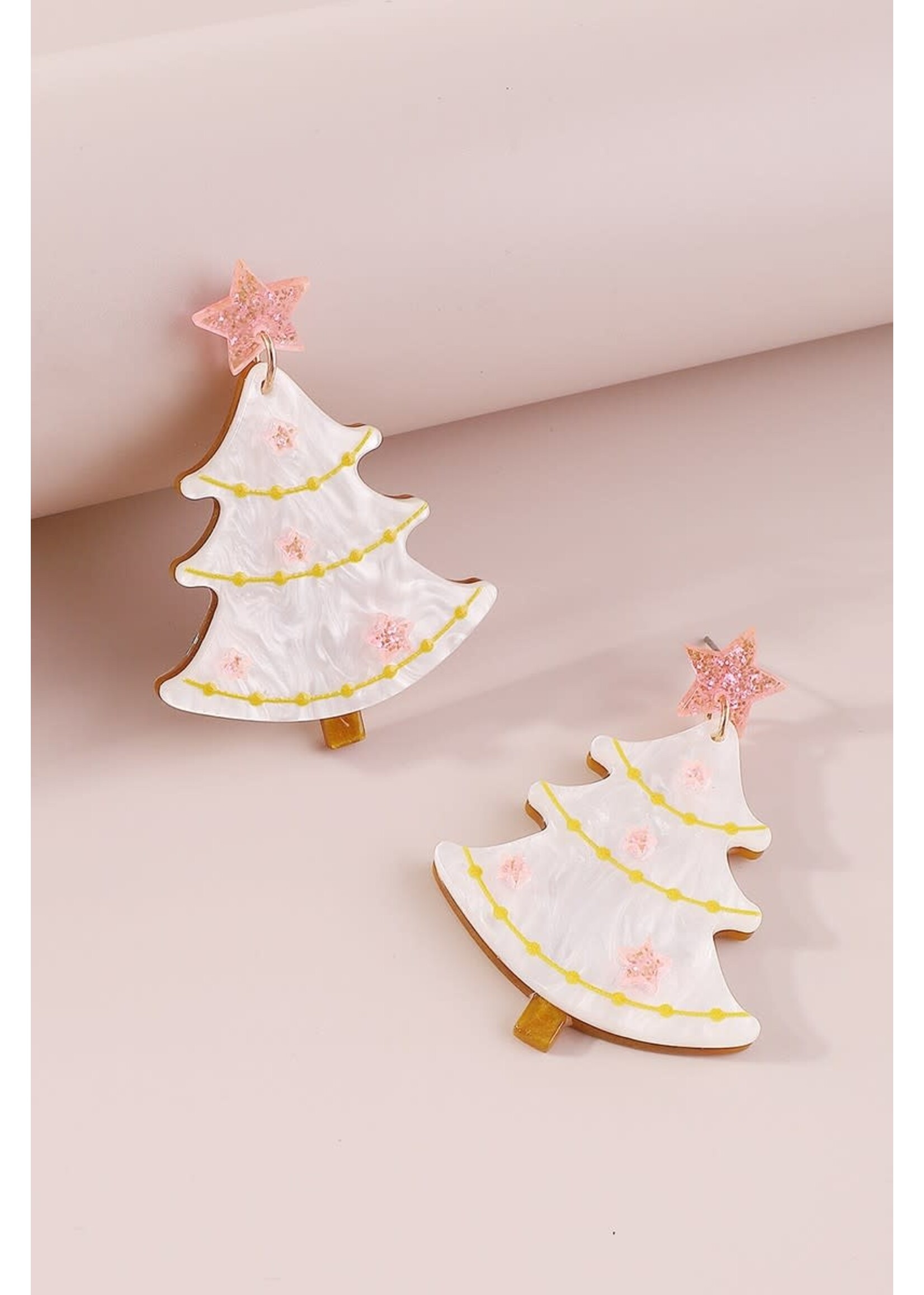 Christmas Cute Tree Dangle Drop Earrings