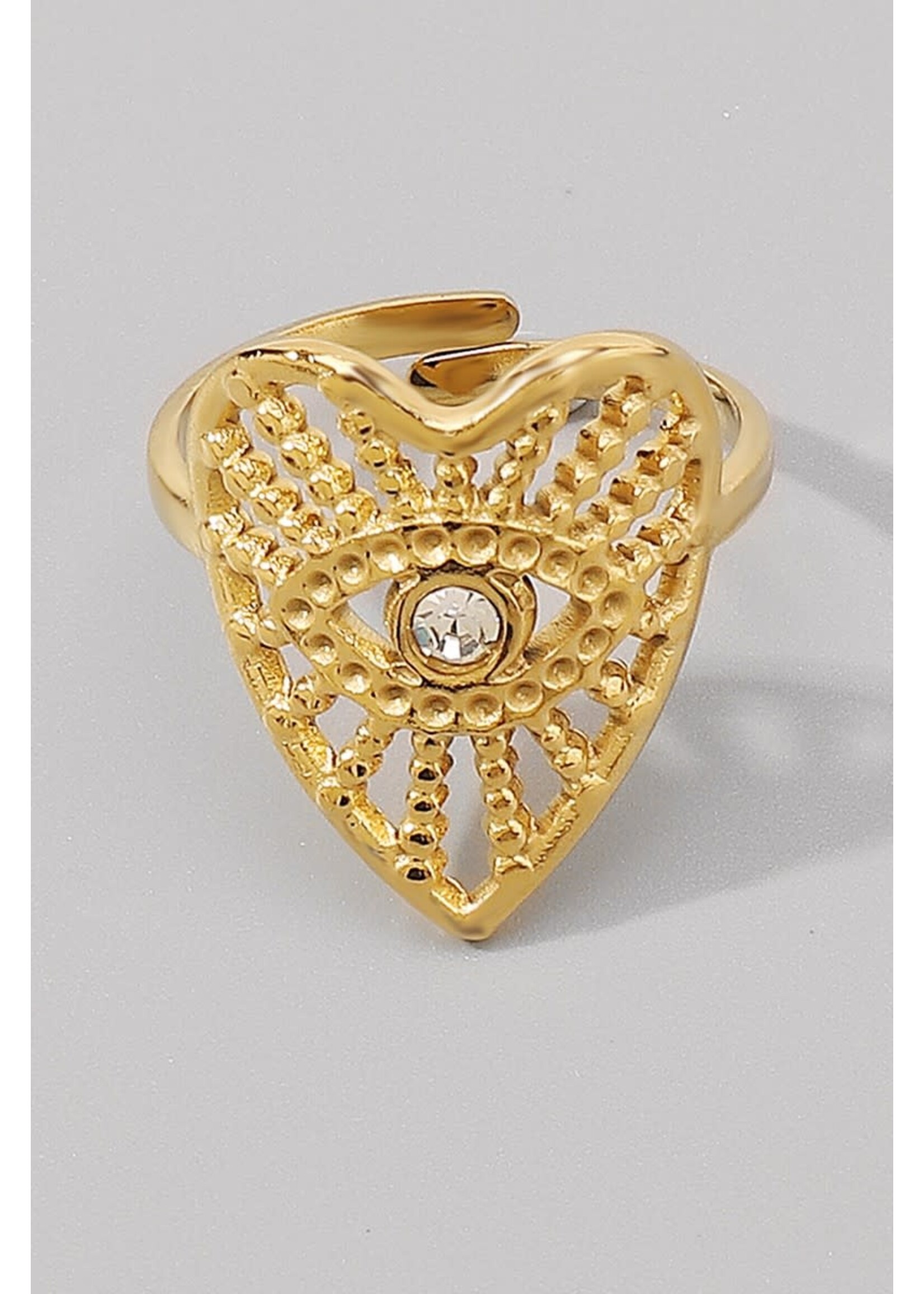 18K Gold Stainless Steel Geometric Rings