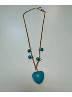 Turquoise Heart Pendant Necklace