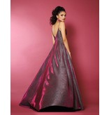 2-piece shimmer satin bodice cape with shorts